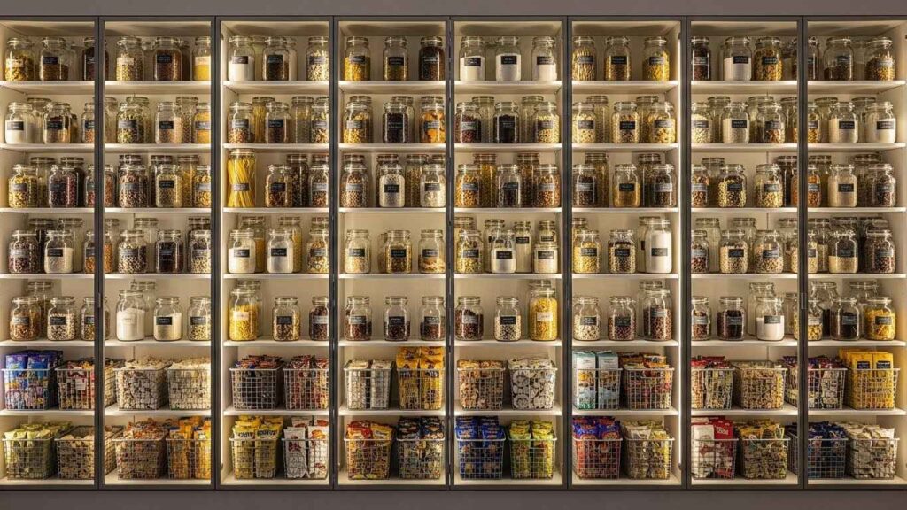 Floor-to-Ceiling Glass Pantry