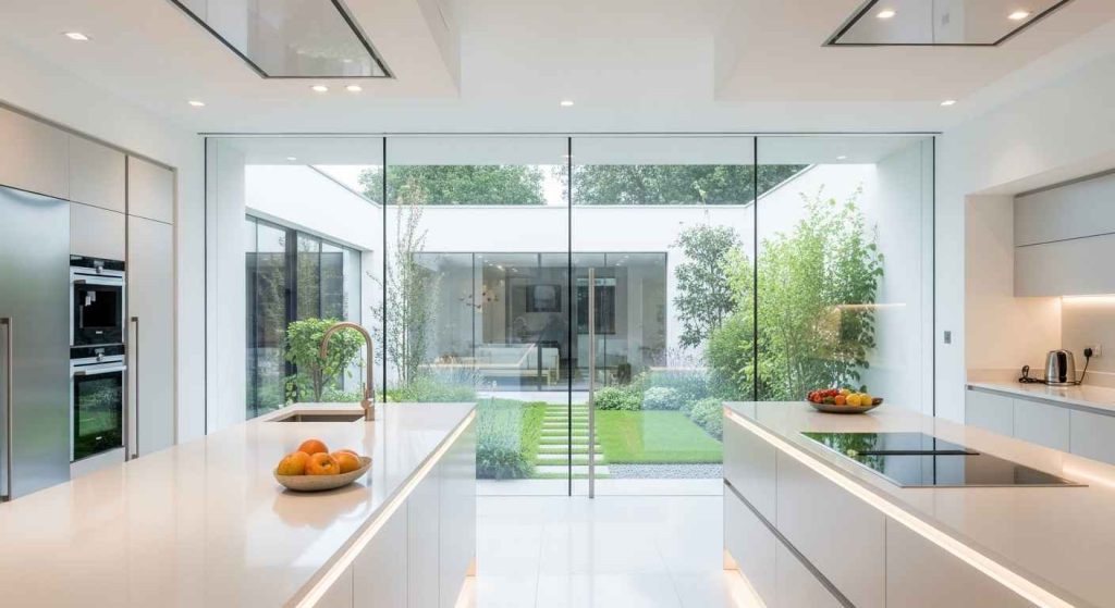 Floor-to-Ceiling Glass Partitions