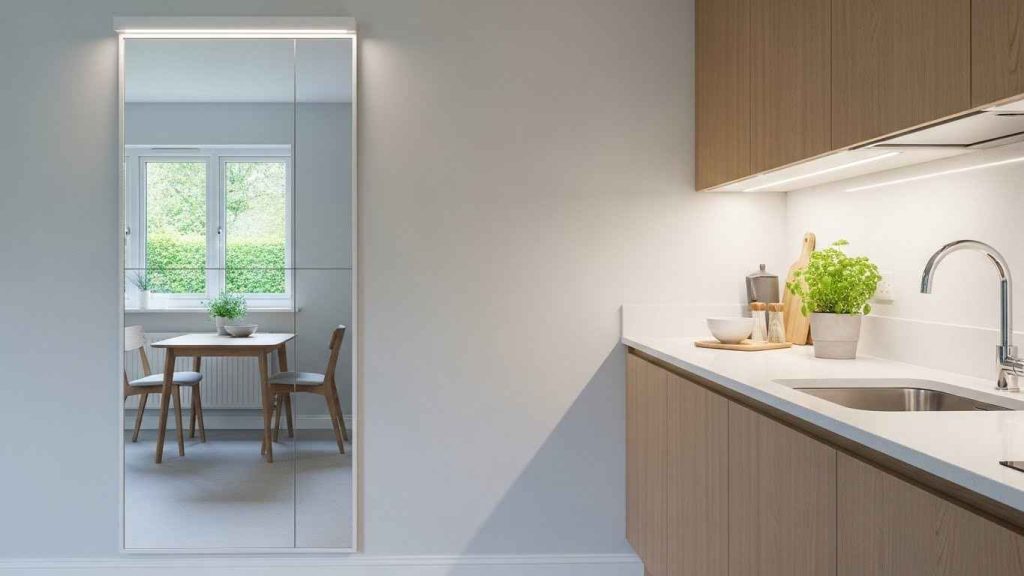 Floor-to-Ceiling Mirror Panels