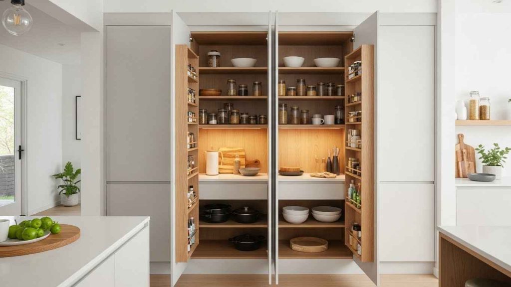 Floor-to-Ceiling Pantry Cabinets