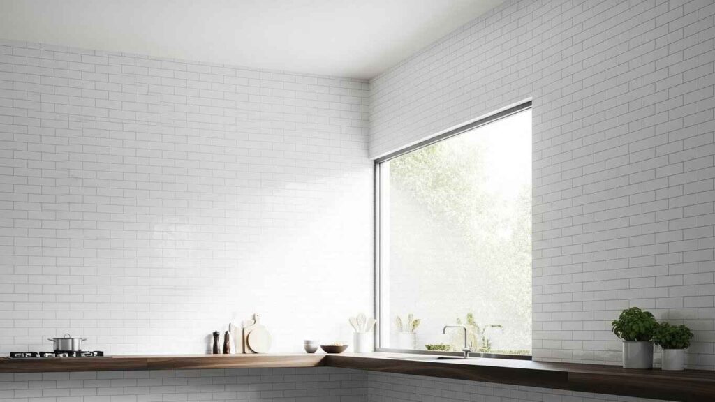 Floor-to-Ceiling Subway Tile