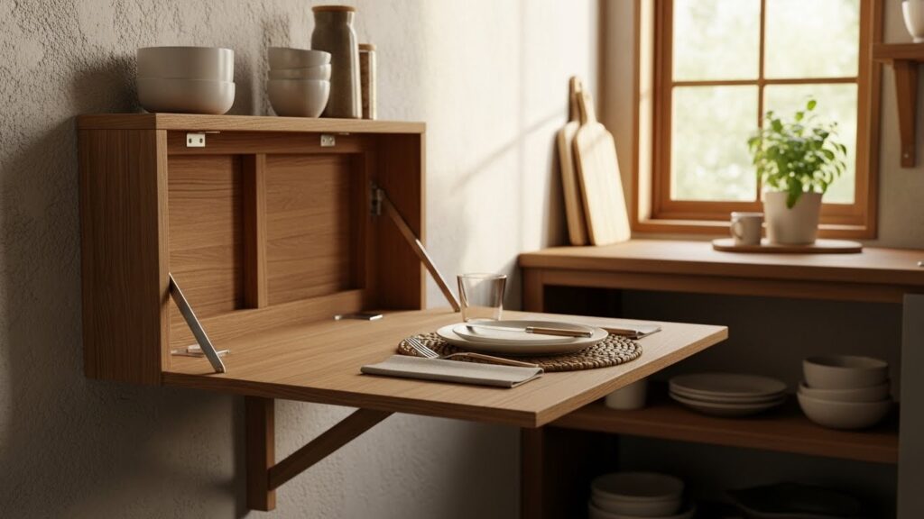 Fold-Down Dining Tables