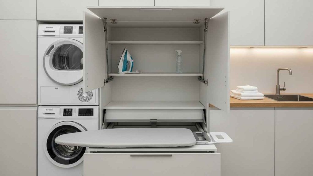 Fold-Down Ironing Board Cabinets