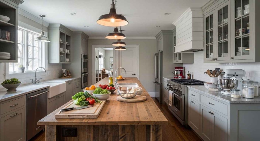 Galley-Style Rustic Islands