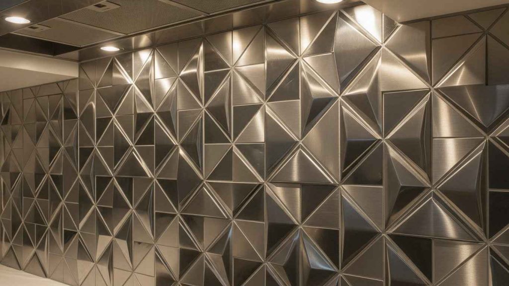 Geometric Patterned Steel Tiles
