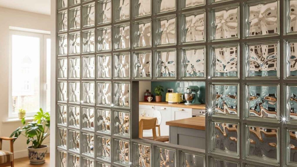 Glass Block Divider Walls