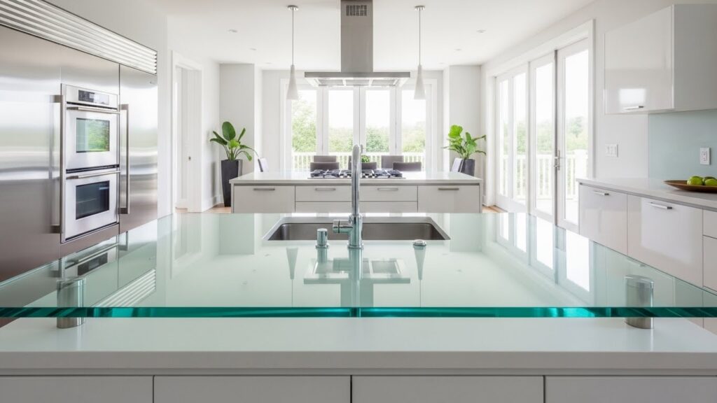 Glass Countertops to Open Space
