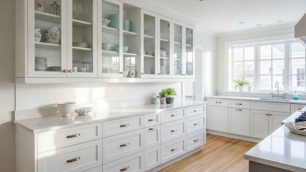 Glass-Front Cabinet Illusion