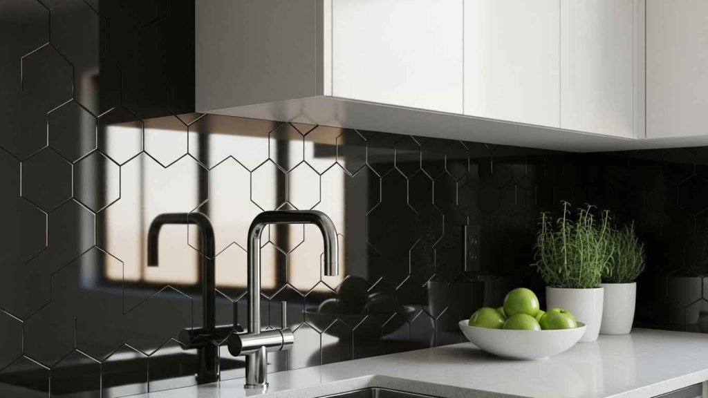 Glossy Hexagon Statement