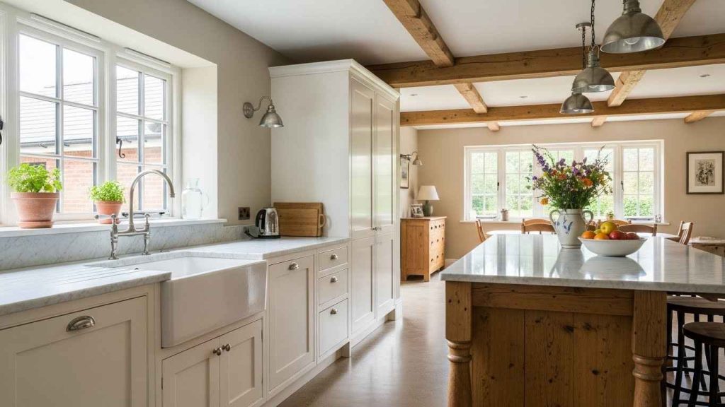 Glossy White for a Modern Farmhouse Twist