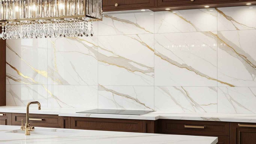 Gold Veined Diamond Elegance