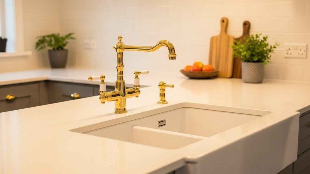 Gold and Brass Fixture Accents