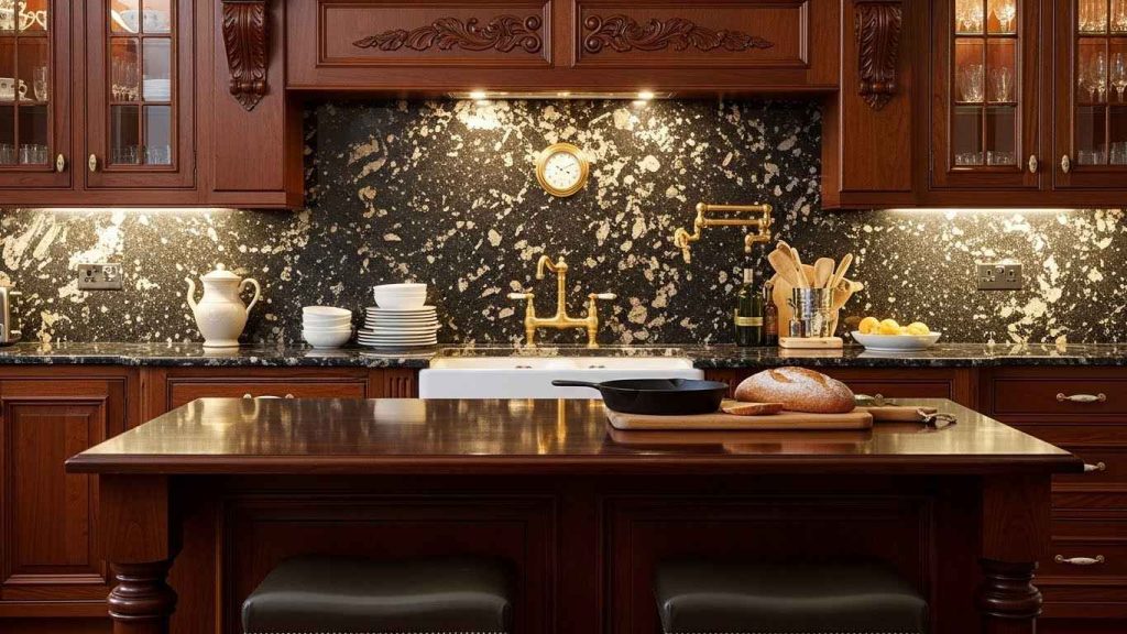 Granite Slab Backsplash Grandeur
