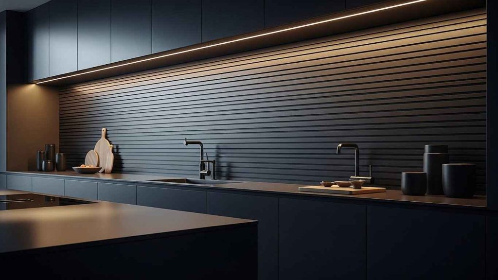 Gunmetal Grey Backsplash Strips