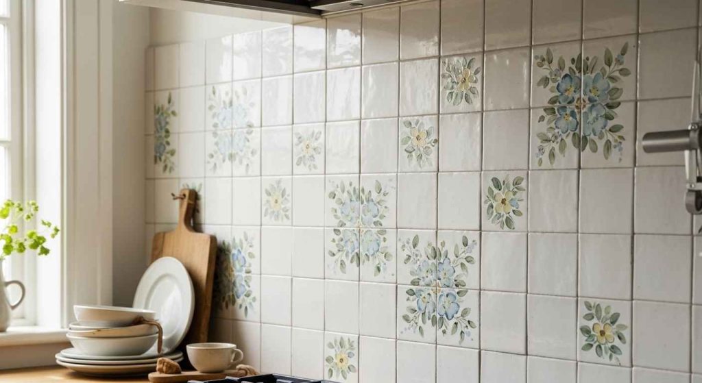 Hand-Painted Tile Accents