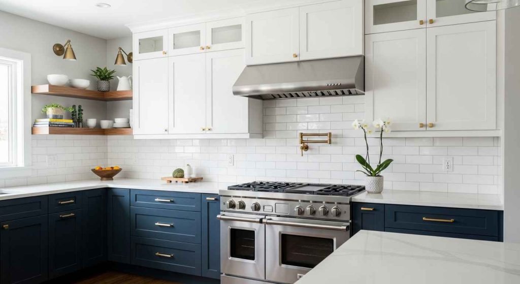 Handsome Two-Tone Kitchen Combinations