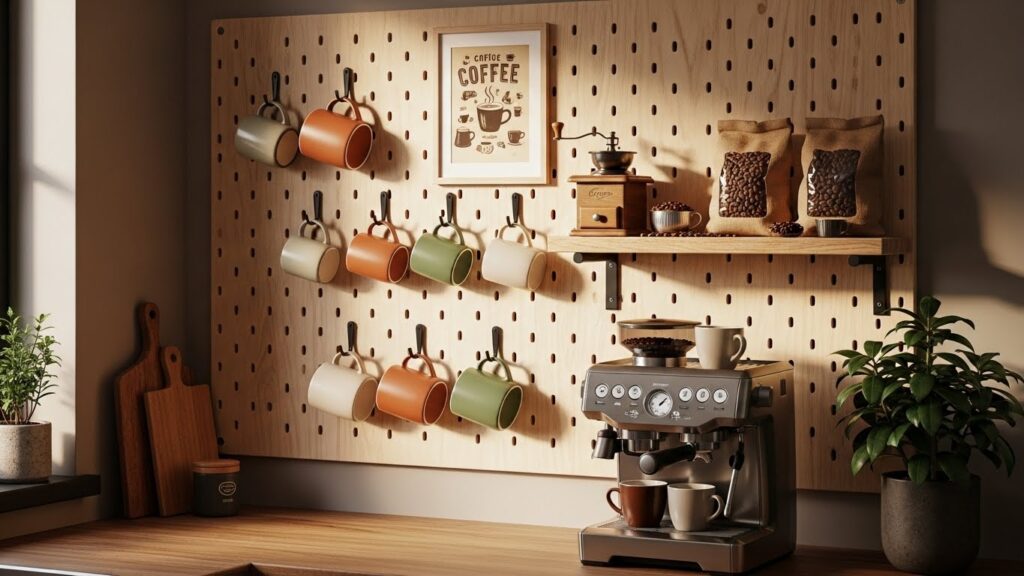 Hang Your Mugs for a Coffee Station