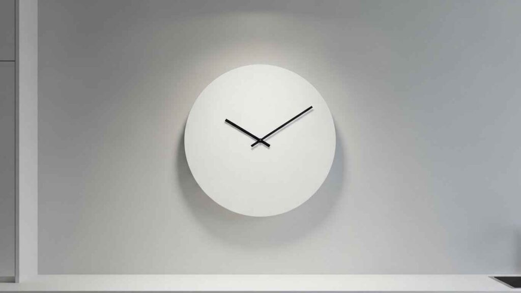Hang a Large, Statement White Clock