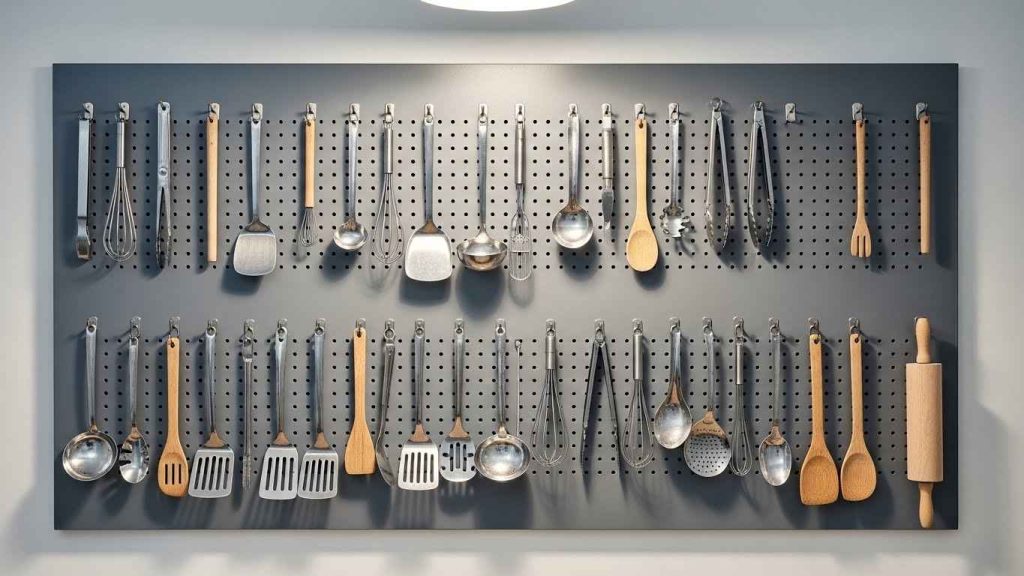 Hang a Pegboard for Utensils