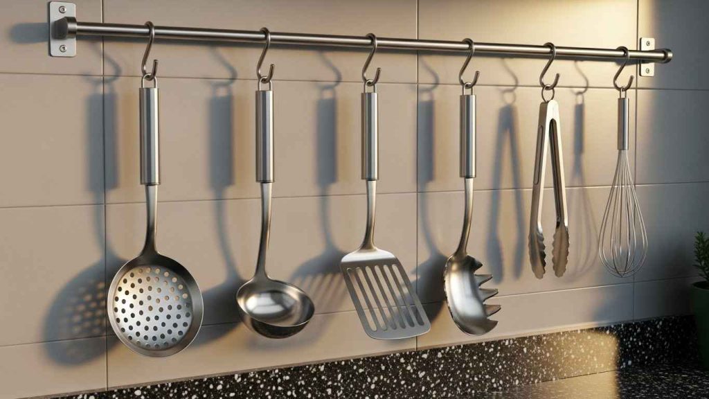 Hang a Utensil Rail with Hooks