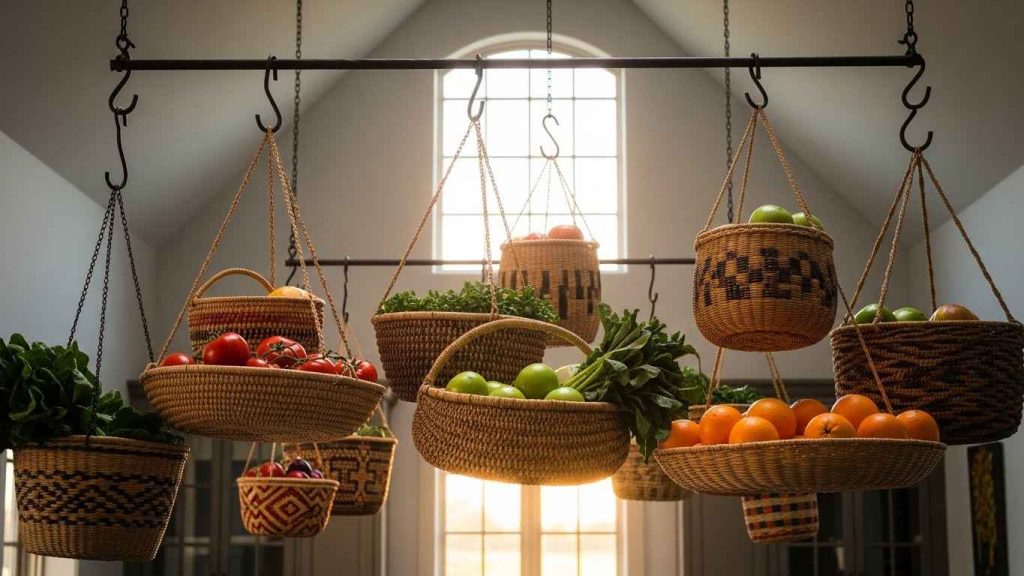 Hanging Baskets from the Ceiling