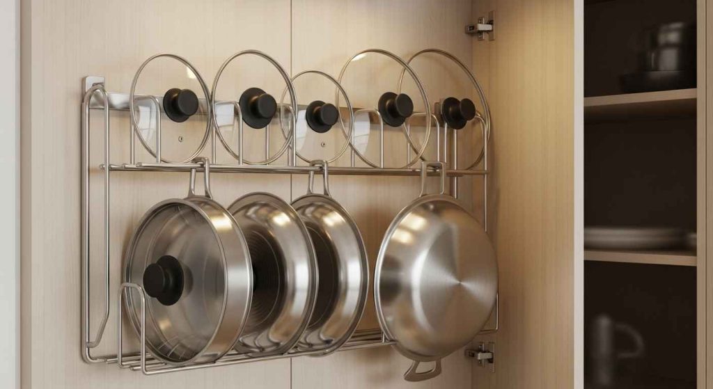 Hanging Pot Lid Organizer Rack
