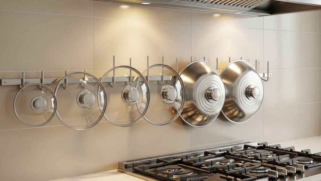 Hanging Pot Lid Organizer