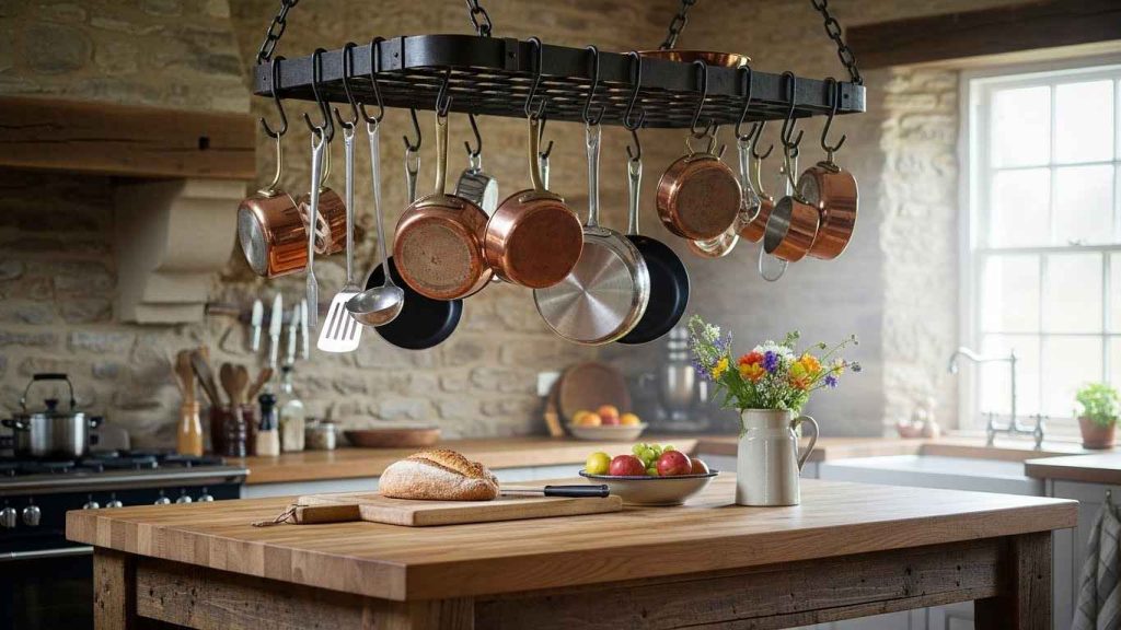 Hanging Pot Rack for Easy Access