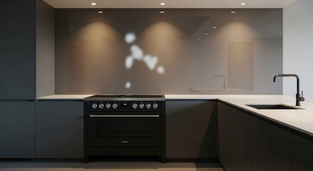 Heat-Resistant Glass Backsplash