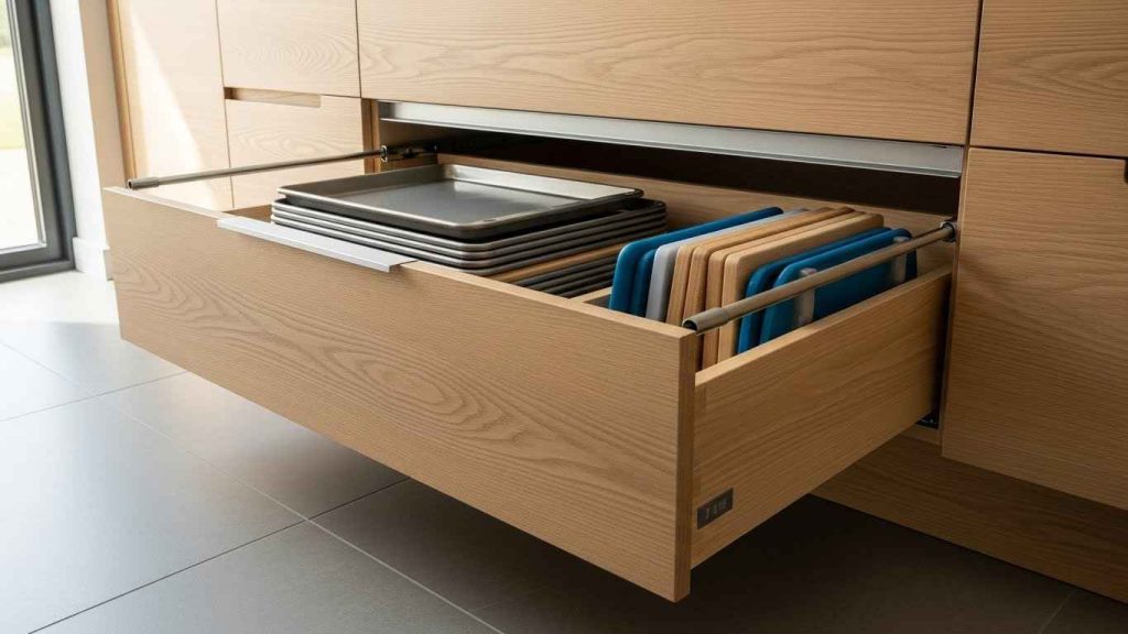 Hidden Drawers in Toe-Kicks