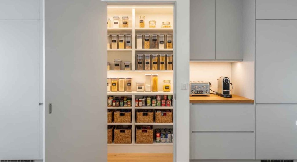 Hidden Walk-In Pantries