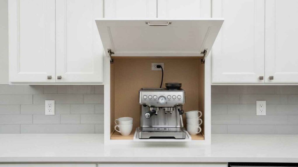 Hide Essentials with In-Cabinet Outlets