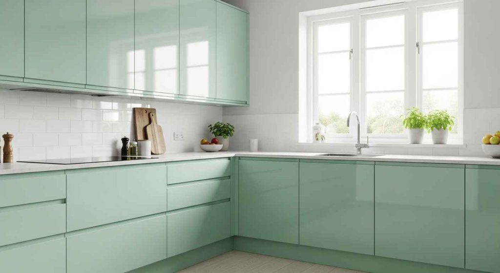 High-Gloss Mint Green Freshness