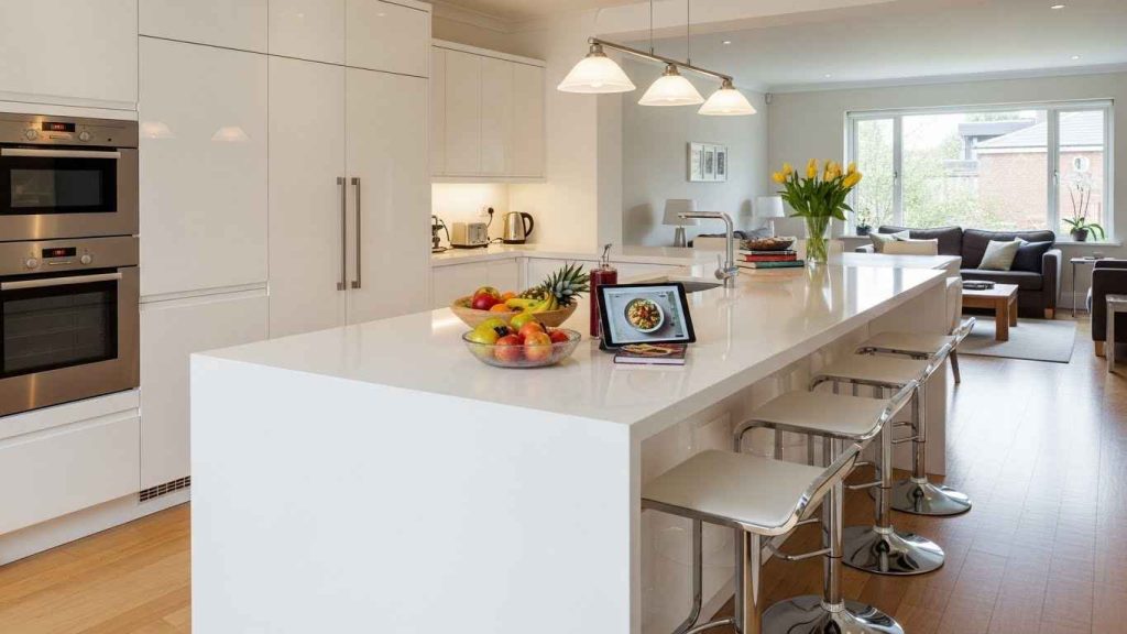 High-Gloss Peninsula Perfection