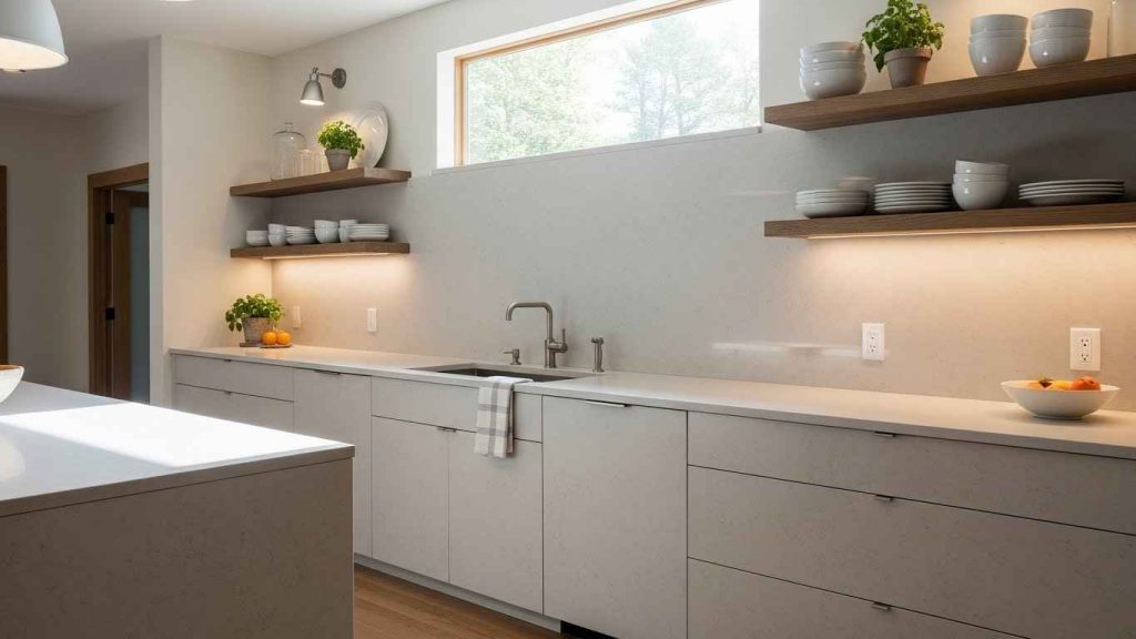 Honed Finish Quartzite Backsplash