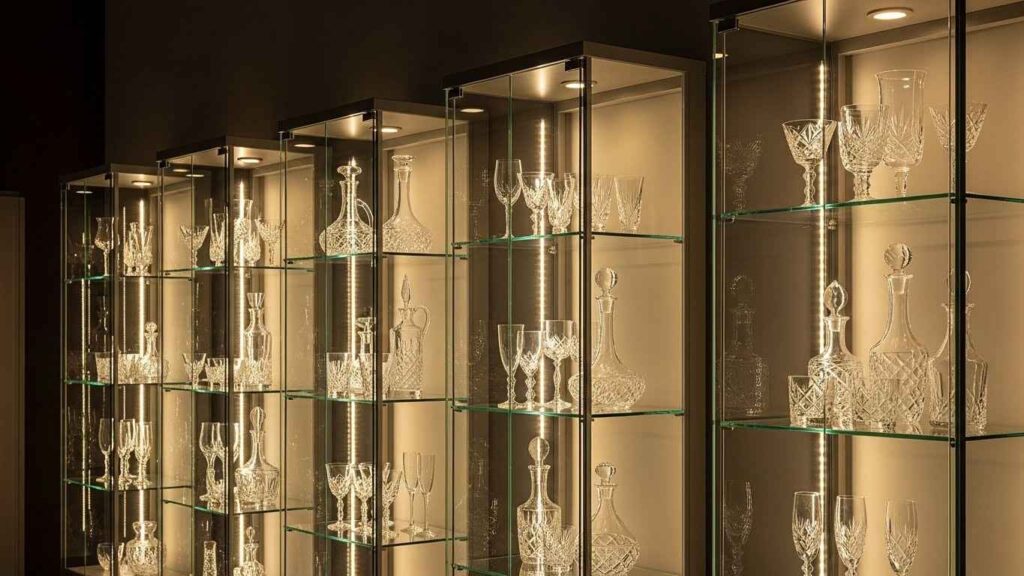 Illuminated Glass Display Cabinets
