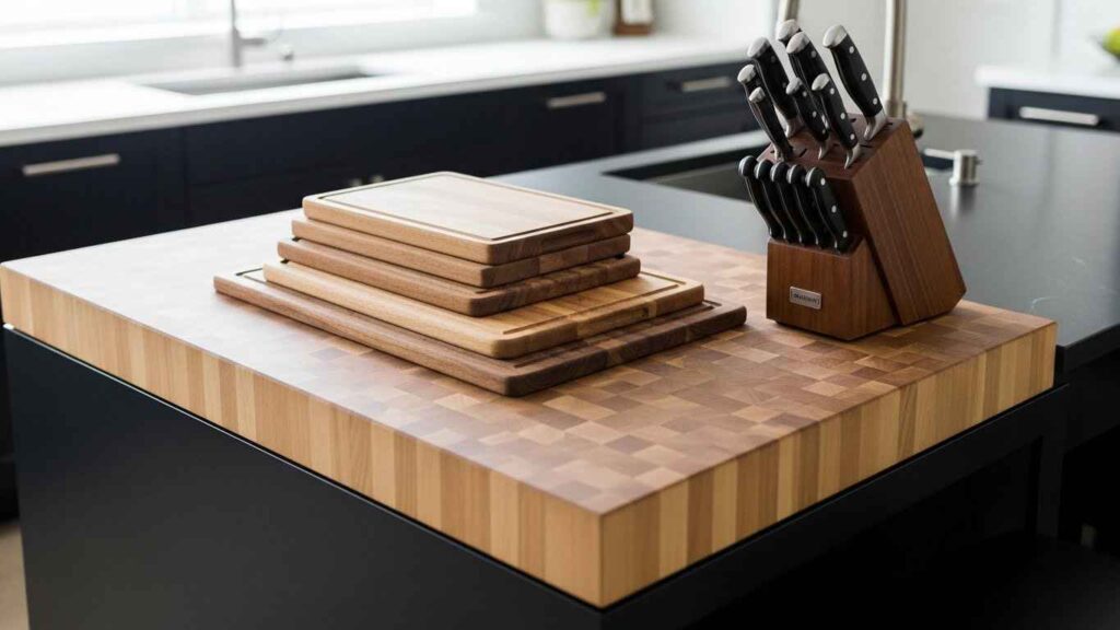 Incorporate a Butcher Block Section