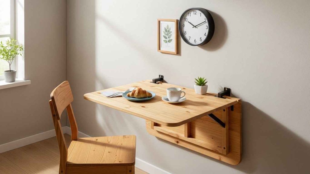 Incorporate a Fold-Down Table