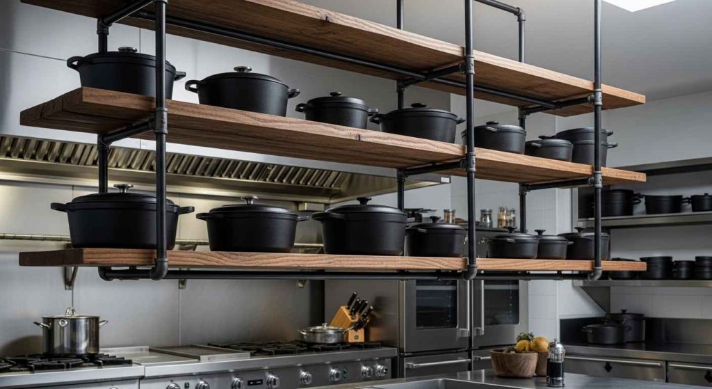 Industrial Pipe Shelving