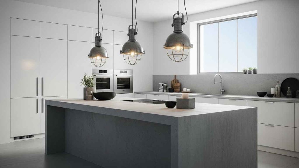 Industrial White and Concrete Fusion