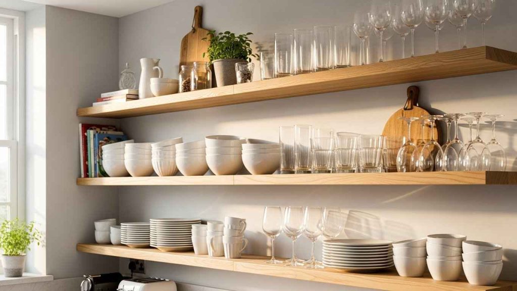 Install DIY Open Shelving