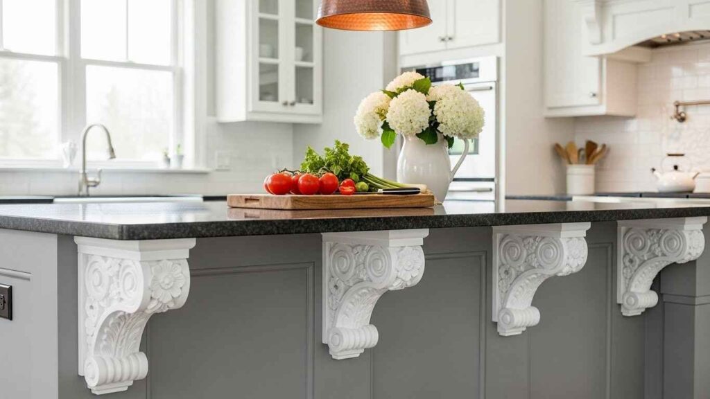 Install Decorative Corbels or Brackets