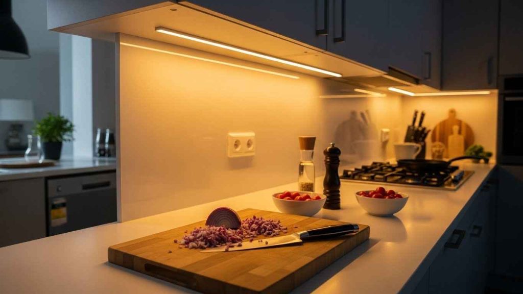 Install LED Under-Cabinet Lighting