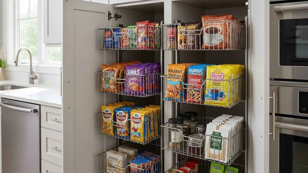Install Narrow Pull-Out Baskets
