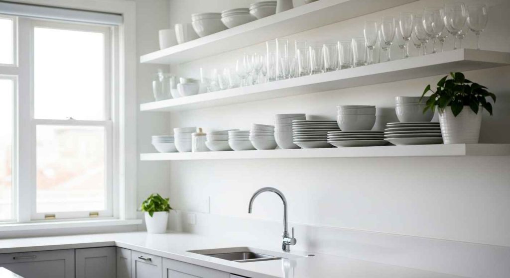 Install Open Shelving