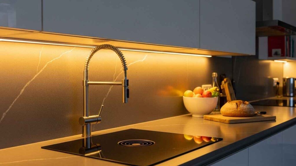 Install Sleek, Under-Cabinet Lighting