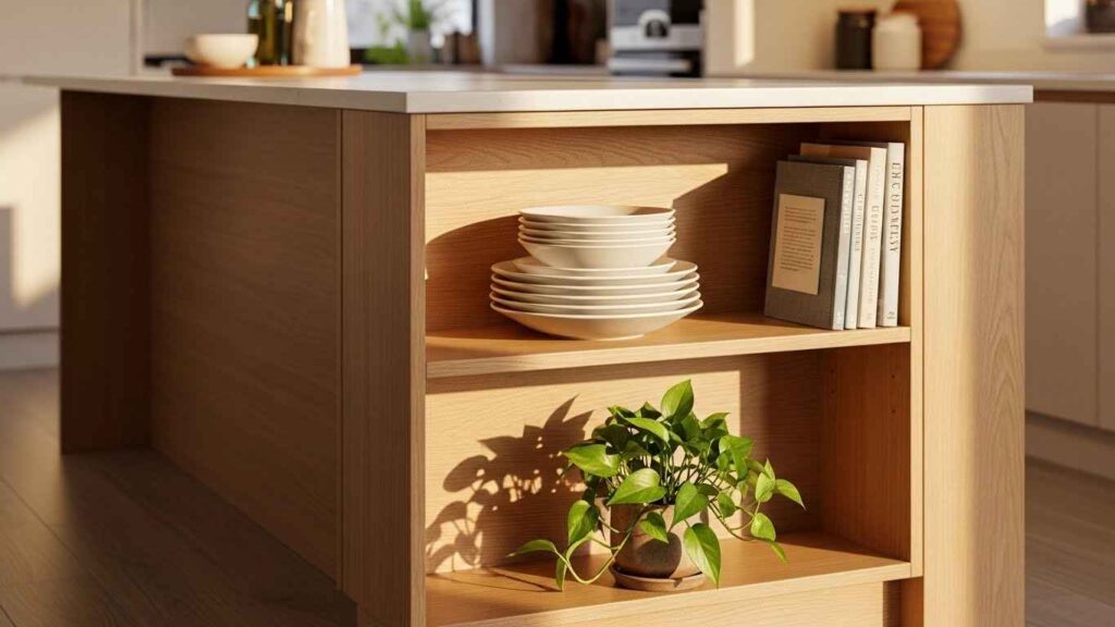 Integrate Open Shelving for Display
