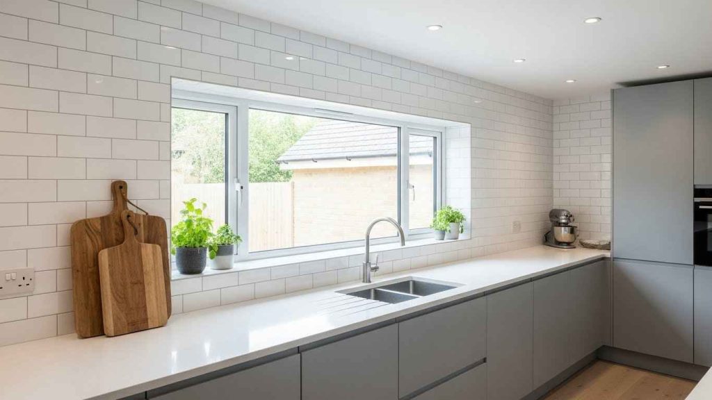 Integrated Window and Backsplash