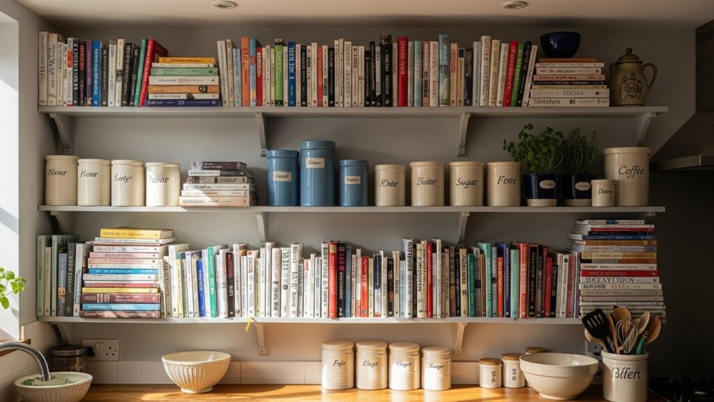 Integrating a Kitchen Library Wall