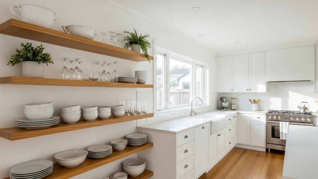 Inviting Open Shelving